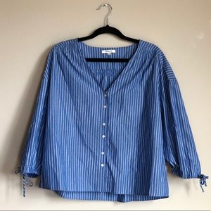 Madewell Striped Button-Up Blouse